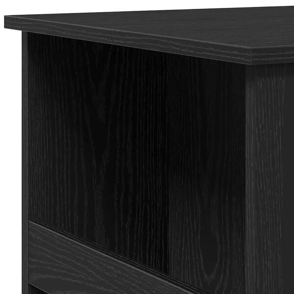 Barski stol sa policom za odlaganje crni hrast 102x50x103 5 cm - Crni hrast