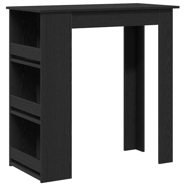 Barski stol sa policom za odlaganje crni hrast 102x50x103 5 cm - Crni hrast