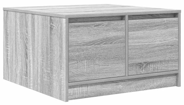 Stol za kavu s ladicama sivog sonome 70 5x70x40 cm - Sivi hrast sonoma 70.5 x 70 x 40 cm