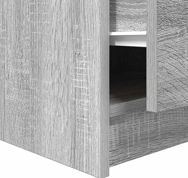 Stol za kavu s ladicama sivog sonome 70 5x70x40 cm - Sivi hrast sonoma 70.5 x 70 x 40 cm