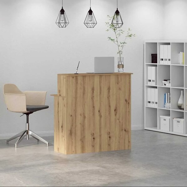 Recepcijski stol 100x50x103 5 cm od konstruiranog drva - Hrast artisan