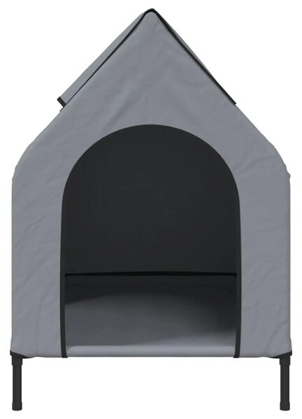 Kućica za pse svjetlosiva od tkanine Oxford i čelika - 110 x 75 x 107 cm Svjetlosiva
