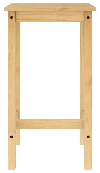Stol i stolice - 3-dijelni barski set od masivne borovine - Smeđa 57 cm Barski stol + 2 x barska stolica