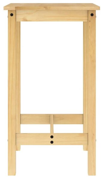 Stol i stolice - 3-dijelni barski set od masivne borovine - Smeđa 57 cm Barski stol + 2 x barska stolica