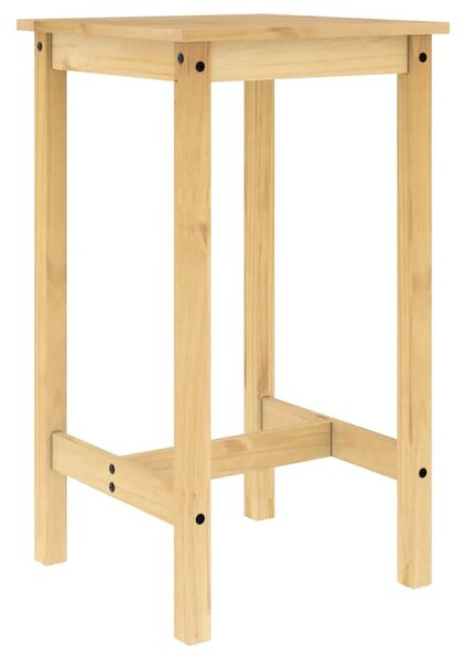 Stol i stolice - 3-dijelni barski set od masivne borovine - Smeđa 57 cm Barski stol + 2 x barska stolica