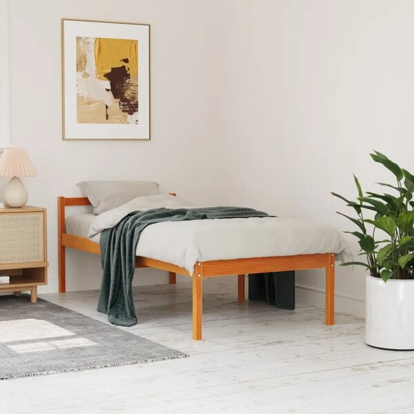 Krevet za starije osobe voštano smeđi 90 x 200 cm od borovine - Voštano smeđa 90 x 200 cm