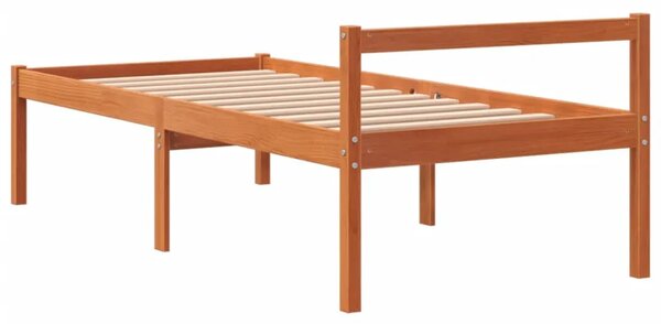 Krevet za starije osobe voštano smeđi 90 x 200 cm od borovine - Voštano smeđa 90 x 200 cm