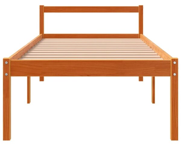 Krevet za starije osobe voštano smeđi 90 x 200 cm od borovine - Voštano smeđa 90 x 200 cm