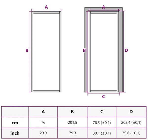 Sobna vrata tanka crna 76 x 201 5 cm kaljeno staklo i aluminij - Crna i mat 76 x 201.5 cm Mreže 4 x 2