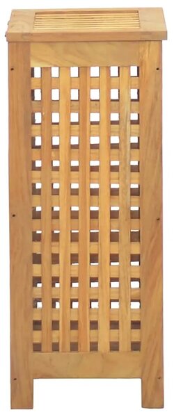 Košarica za rublje Prirodna Čvrsto teak drvo - 35 x 25 x 60 cm bez platnene torbe