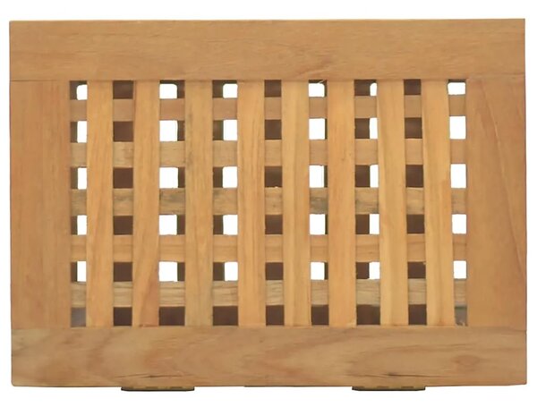 Košarica za rublje Prirodna Čvrsto teak drvo - 35 x 25 x 60 cm bez platnene torbe