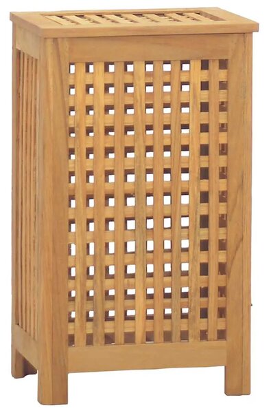 Košarica za rublje Prirodna Čvrsto teak drvo - 35 x 25 x 60 cm bez platnene torbe