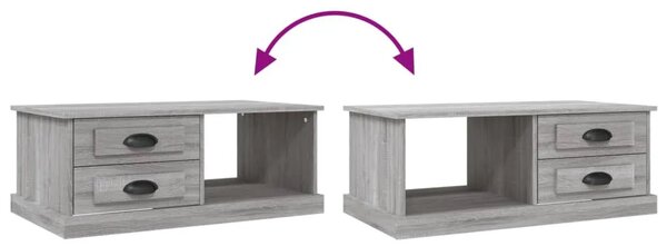 Stolić za kavu boja sivog hrasta 90x50x35 cm konstruirano drvo - Sivi hrast sonoma