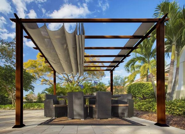Paragon Outdoor - Aluminijska pergola Florida s podesivim jedrima - 350x350 | BRANDED IN THE USA