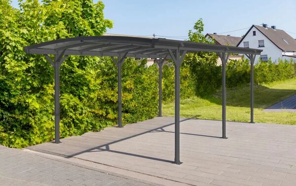 Westmann - aluminijska nadstrešnica za automobile Bergen 15 m2 (3x5 m) - BRANDED IN GERMANY