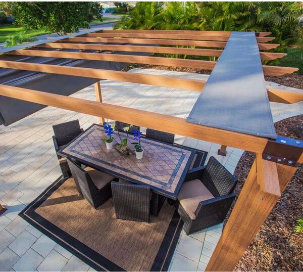 Paragon Outdoor - Aluminijska pergola Florida s podesivim jedrima - 350x350 | BRANDED IN THE USA