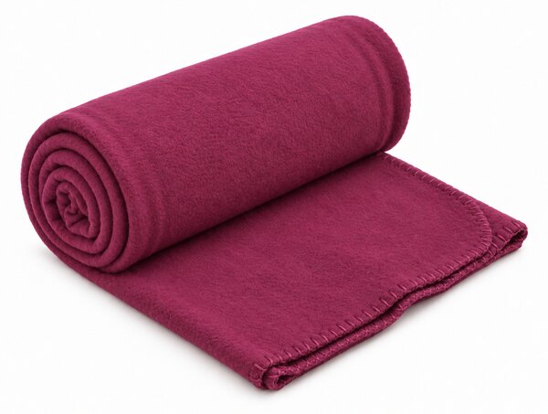Fleece deka MELVIRA DUO, vinska Dimenzije: 150 x 200 cm