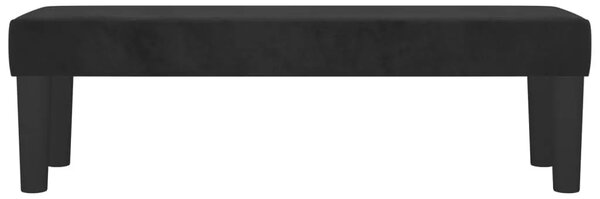 Klupa crnai 100x30x30 cm baršunasti - Crna 100 x 30 x 30 cm