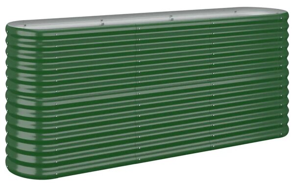Povišena gredica - Vrtna gredica od pocinčanog čelika 152 x 40 x 68 cm zelena - Zelena 152 x 40 x 68 cm