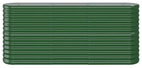 Povišena gredica - Vrtna gredica od pocinčanog čelika 152 x 40 x 68 cm zelena - Zelena 152 x 40 x 68 cm