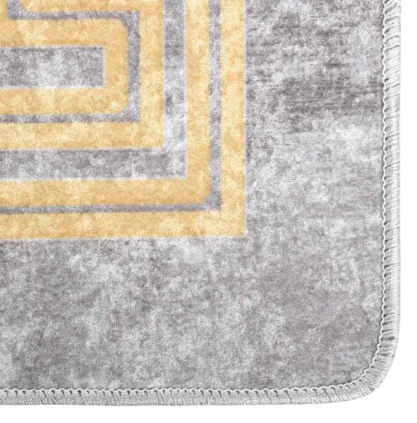 Perivi tepih 120 x 180 cm sivi - Siva i zlatna 120 x 180 cm