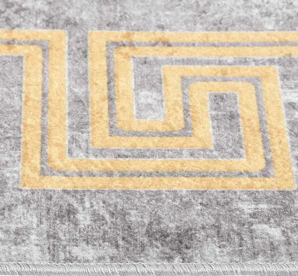Perivi tepih 120 x 180 cm sivi - Siva i zlatna 120 x 180 cm