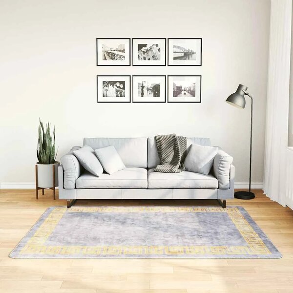Perivi tepih 120 x 180 cm sivi - Siva i zlatna 120 x 180 cm