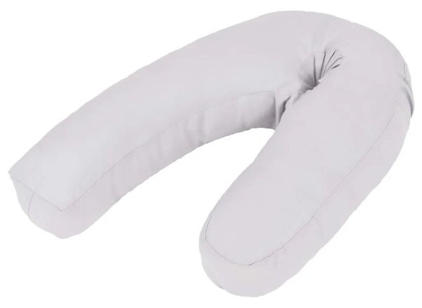 Jastuk za trudnice u obliku slova J 54 x (36 - 43) cm sivi - Siva