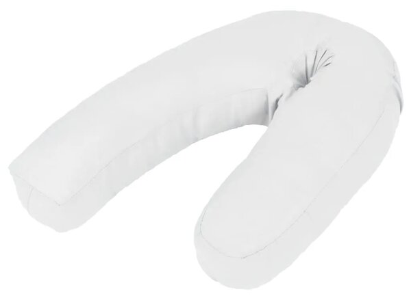 Jastuk za trudnice u obliku slova J 54 x (36 - 43) cm bijeli - Bijela