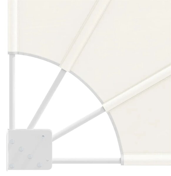 Sklopiva bočna tenda krem 140 x 140 cm - Krema 140 x 140 cm