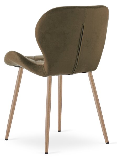 Jídelna stolica MANGO VELVET, smeđa