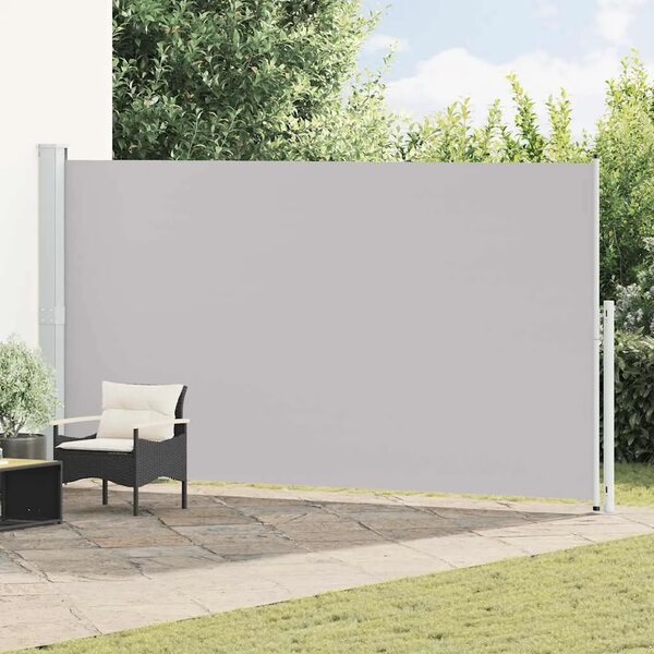 Uvlačiva bočna tenda za terasu 200 x 514 cm siva - Siva 200 x 500 cm