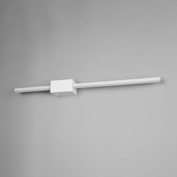 Trio Lighting Cassino LED zidna svjetiljka, mat bijela, širine 70 cm, metalna, prigušiva, Bijela, Dnevni boravak/blagovaonica, Metal