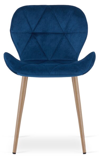 Stolica za blagovaonu MANGO VELVET, plava
