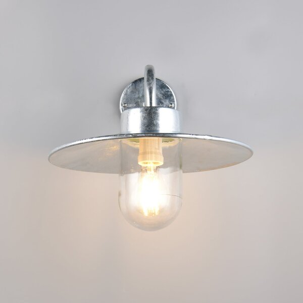 Trio Lighting Vanjska zidna svjetiljka Tana, boje cinka, projekcija 41 cm, metalna, IP44, prigušiva, Metalik, Metal