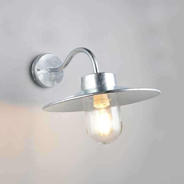 Trio Lighting Vanjska zidna svjetiljka Tana, boje cinka, projekcija 41 cm, metalna, IP44, prigušiva, Metalik, Metal