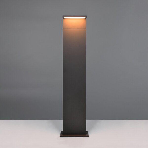 Trio Lighting Ravi LED svjetiljka za stazu, antracit, visina 100 cm, metalna, IP65, Crno, Aluminij