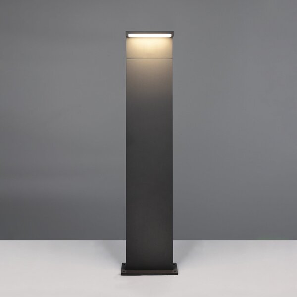 Trio Lighting Ravi LED svjetiljka za stazu, antracit, visina 100 cm, metalna, IP65, Crno, Aluminij