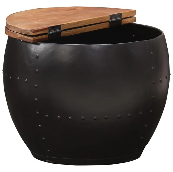 Stolić za kavu 53 x 43 cm od masivnog obnovljenog drva - Šareni 53 x 43 cm