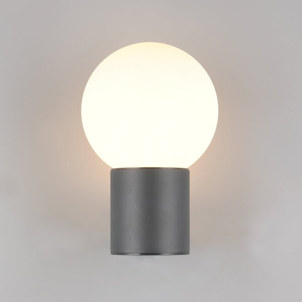Trio Lighting Mures vanjska zidna lampa, antracit, visina 28 cm, metal, prigušiva, Crno, Aluminij