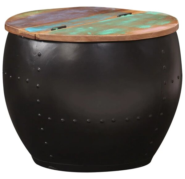 Stolić za kavu 53 x 43 cm od masivnog obnovljenog drva - Šareni 53 x 43 cm