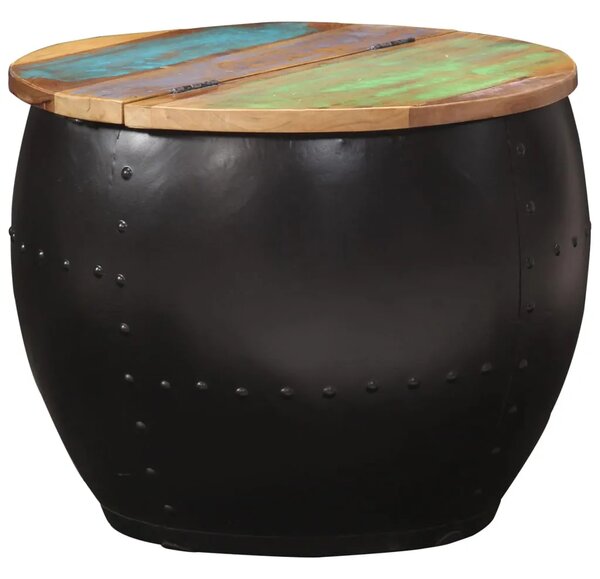 Stolić za kavu 53 x 43 cm od masivnog obnovljenog drva - Šareni 53 x 43 cm