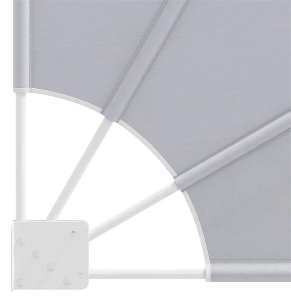 Sklopiva bočna tenda siva 210 x 210 cm - Siva 210 x 210 cm