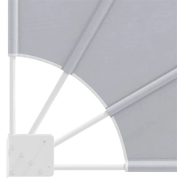 Sklopiva bočna tenda siva 140 x 140 cm - Siva 140 x 140 cm