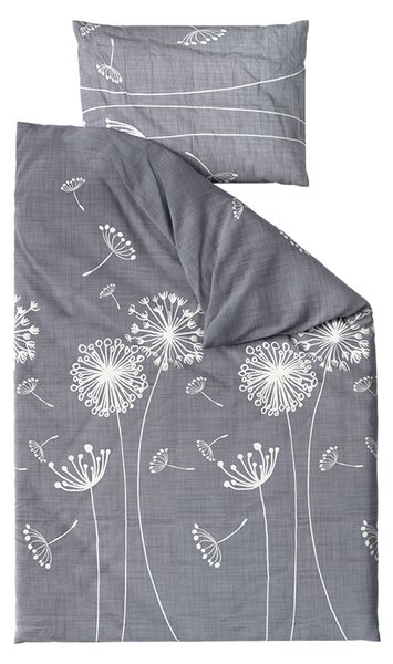 Pamučna posteljina SOFT MEADOW siva Dimenzije posteljine: 70 x 90 cm | 140 x 200 cm