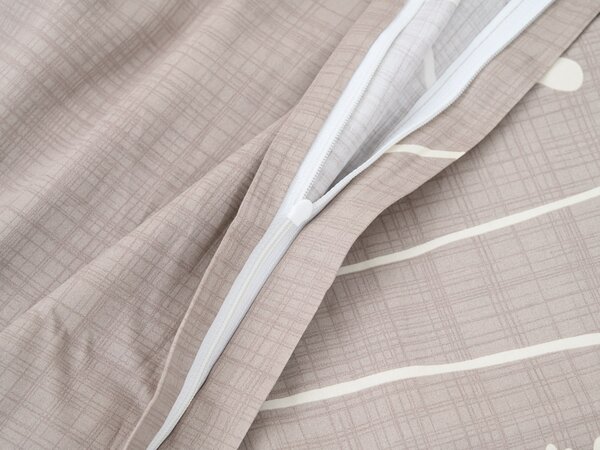 Pamučna posteljina SOFT MEADOW smeđa Dimenzije posteljine: 70 x 90 cm | 140 x 200 cm