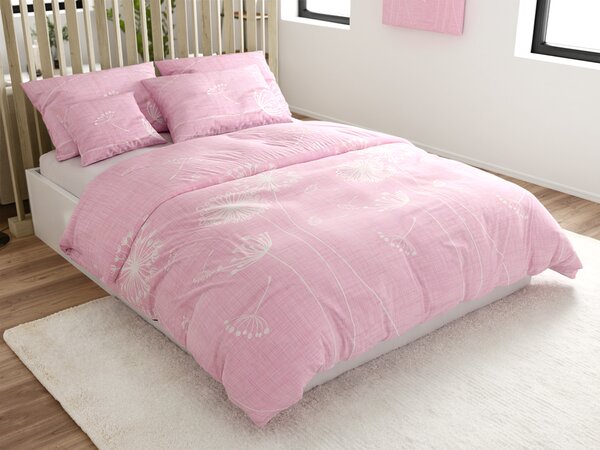 Pamučna posteljina SOFT MEADOW ružičasta Dimenzije posteljine: 70 x 90 cm | 140 x 200 cm
