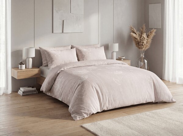 Pamučna posteljina SOFT MEADOW smeđa Dimenzije posteljine: 70 x 90 cm | 140 x 200 cm