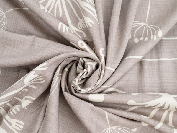 Pamučna posteljina SOFT MEADOW smeđa Dimenzije posteljine: 70 x 90 cm | 140 x 200 cm