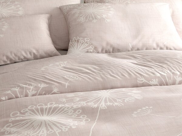 Pamučna posteljina SOFT MEADOW smeđa Dimenzije posteljine: 70 x 90 cm | 140 x 200 cm